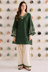 BATIK-2PIECE DHANAK EMBROIDERED SHIRT WITH DHANAK EMB TROUSER-WJ-15107