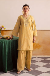 GARNET-2PC LAWN EMBROIDERED SHIRT WITH LAWN TROUSER-W.J-149
