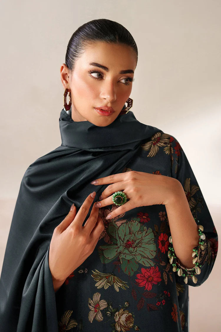 BAROQUE-3PC VISCOSE PRINTED SHIRT WITH VISCOSE PRINTED DUPATTA AND TROUSER-W.J-2046