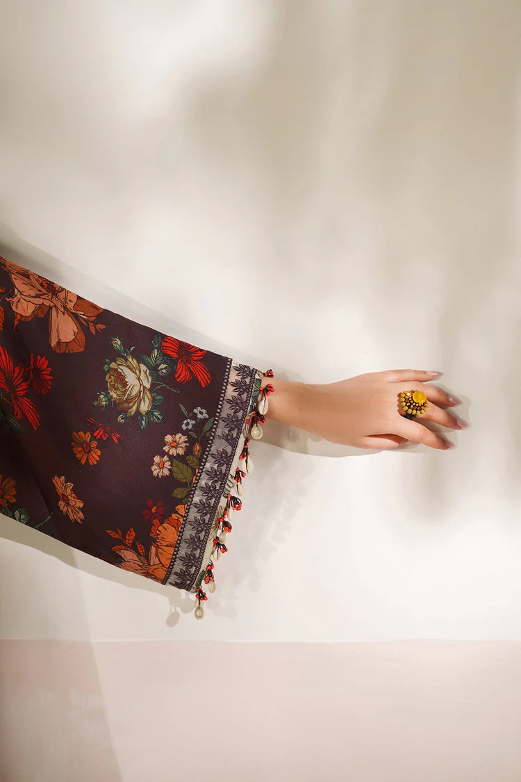 BAROQUE-3PC VISCOSE PRINTED SHIRT WITH VISCOSE PRINTED DUPATTA AND TROUSER-W.J-2047
