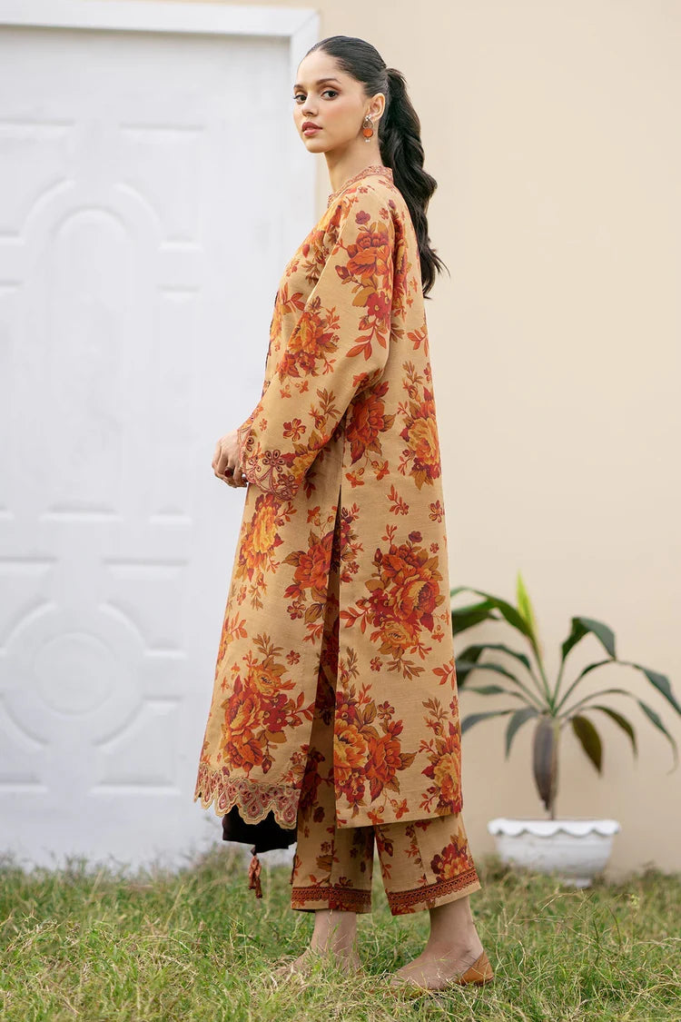 BAROQUE-3PC KHADDAR PRINTED SHIRT WITH KHADDAR PRINT DUPATTA AND PRINT TROUSER-W.J-1965