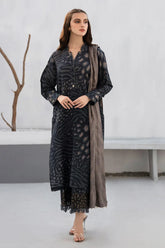 BAROUQE-3PC KHADDAR PRINTED SHIRT WITH KHADDAR PRINT DUPATTA AND PRINT TROUSER-W.J-2000