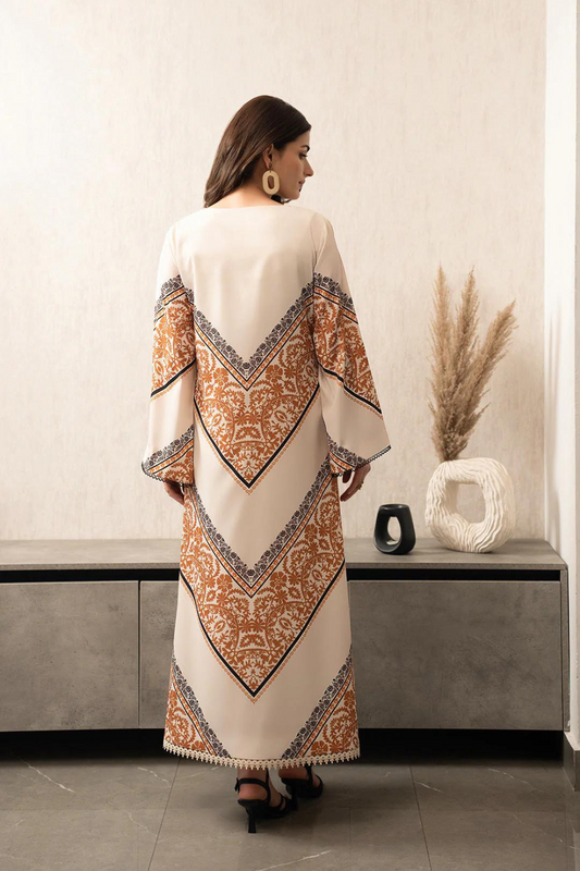 Lulusar-2pc Shemoz Silk Print With Shemoz Silk Trouser-W.J-1007