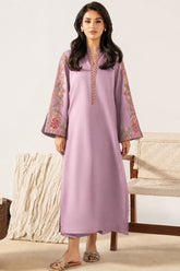 BATIK-2PIECE DHANAK EMBROIDERED SHIRT WITH DHANAK EMB TROUSER-WJ-15155