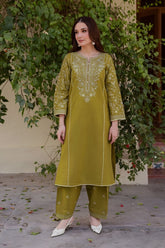 BATIK-2PC LAWN EMBROIDERED SHIRT WITH TROUSER-W.J-1033