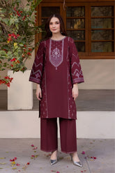 BATIK-2PC LAWN EMBROIDERED SHIRT WITH LAWN TROUSER-W.J-146