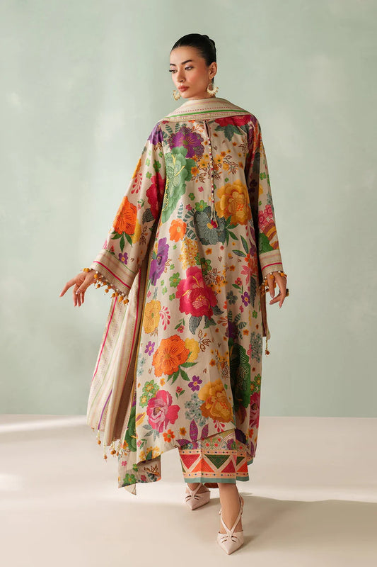 BAROQUE-3PC VISCOSE PRINTED SHIRT WITH VISCOSE PRINTED DUPATTA AND TROUSE-W.J-2052