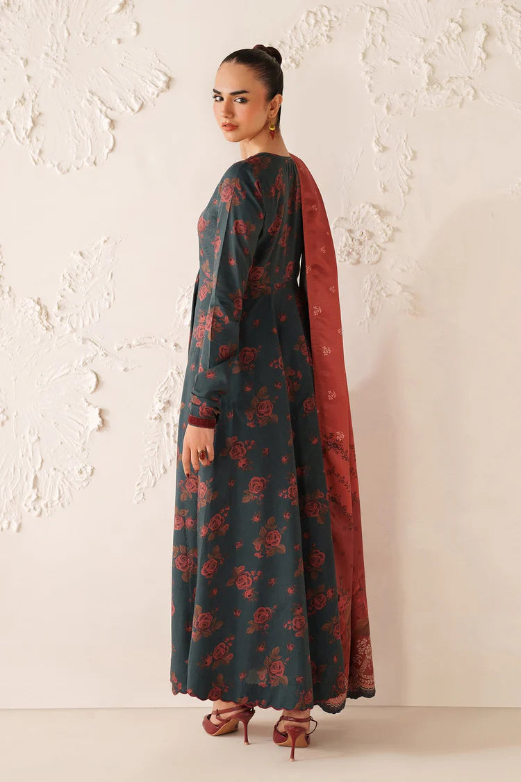 BAROQUE-3PC VISCOSE PRINTED SHIRT WITH VISCOSE PRINTED DUPATTA AND TROUSER-W.J-2044