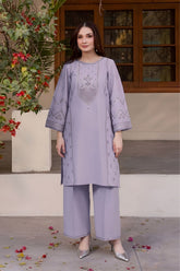 BATIK-2PC LAWN EMBROIDERED SHIRT WITH LAWN TROUSER-W.J-143