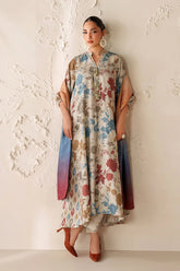 BAROQUE-3PC VISCOSE PRINTED SHIRT WITH VISCOSE PRINTED DUPATTA AND TROUSER-W.J-2053