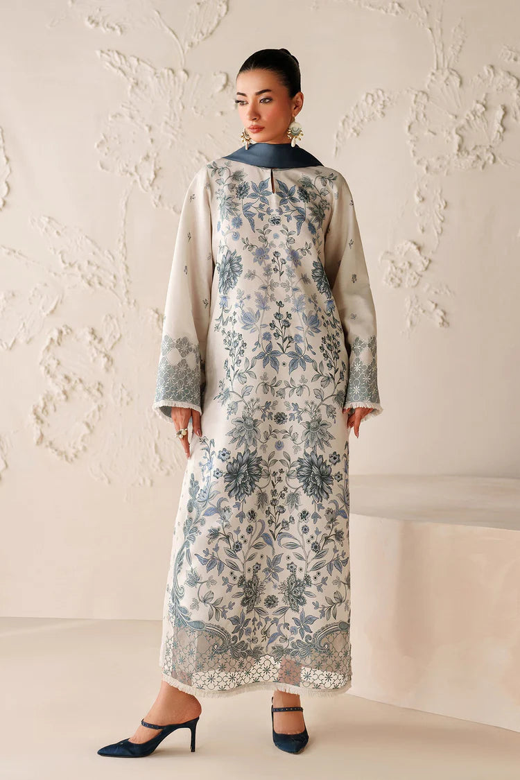 BAROQUE-3PC VISCOSE PRINTED SHIRT WITH VISCOSE PRINTED DUPATTA AND TROUSER-W.J-2054