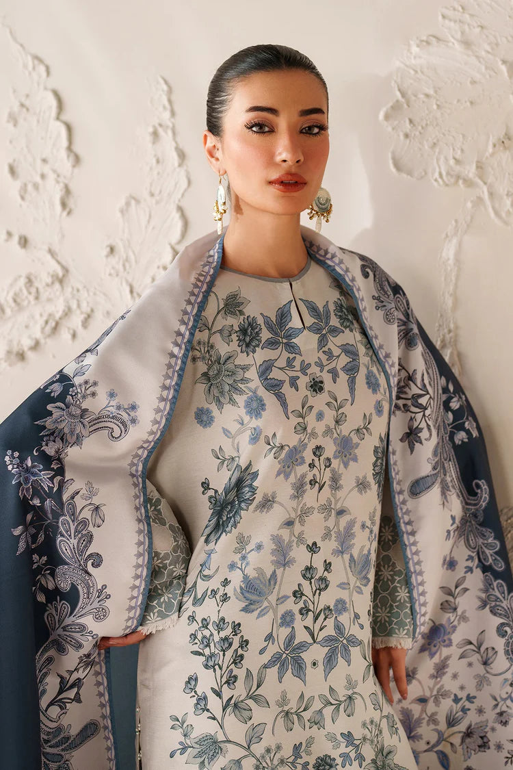 BAROQUE-3PC VISCOSE PRINTED SHIRT WITH VISCOSE PRINTED DUPATTA AND TROUSER-W.J-2054
