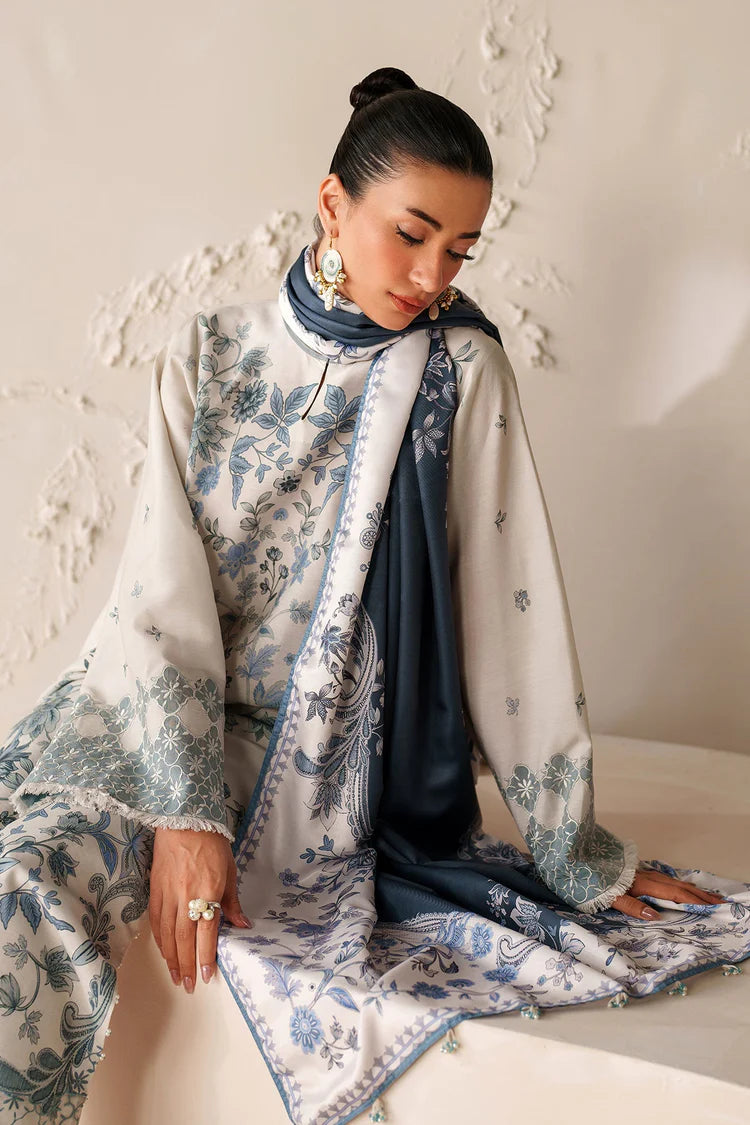 BAROQUE-3PC VISCOSE PRINTED SHIRT WITH VISCOSE PRINTED DUPATTA AND TROUSER-W.J-2054