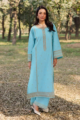 BATIK-2PC LAWN EMBROIDERED SHIRT WITH LAWN TROUSER-W.J-174