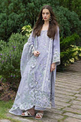 MUSHQ-3PC LAWN EMBROIDERED SHIRT WITH KHADDI NET EMB DUPATTA AND TROUSER-W.J-4804