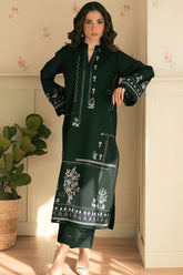 BATIK-2PIECE DHANAK EMBROIDERED SHIRT WITH DHANAK EMB TROUSER-WJ-15144