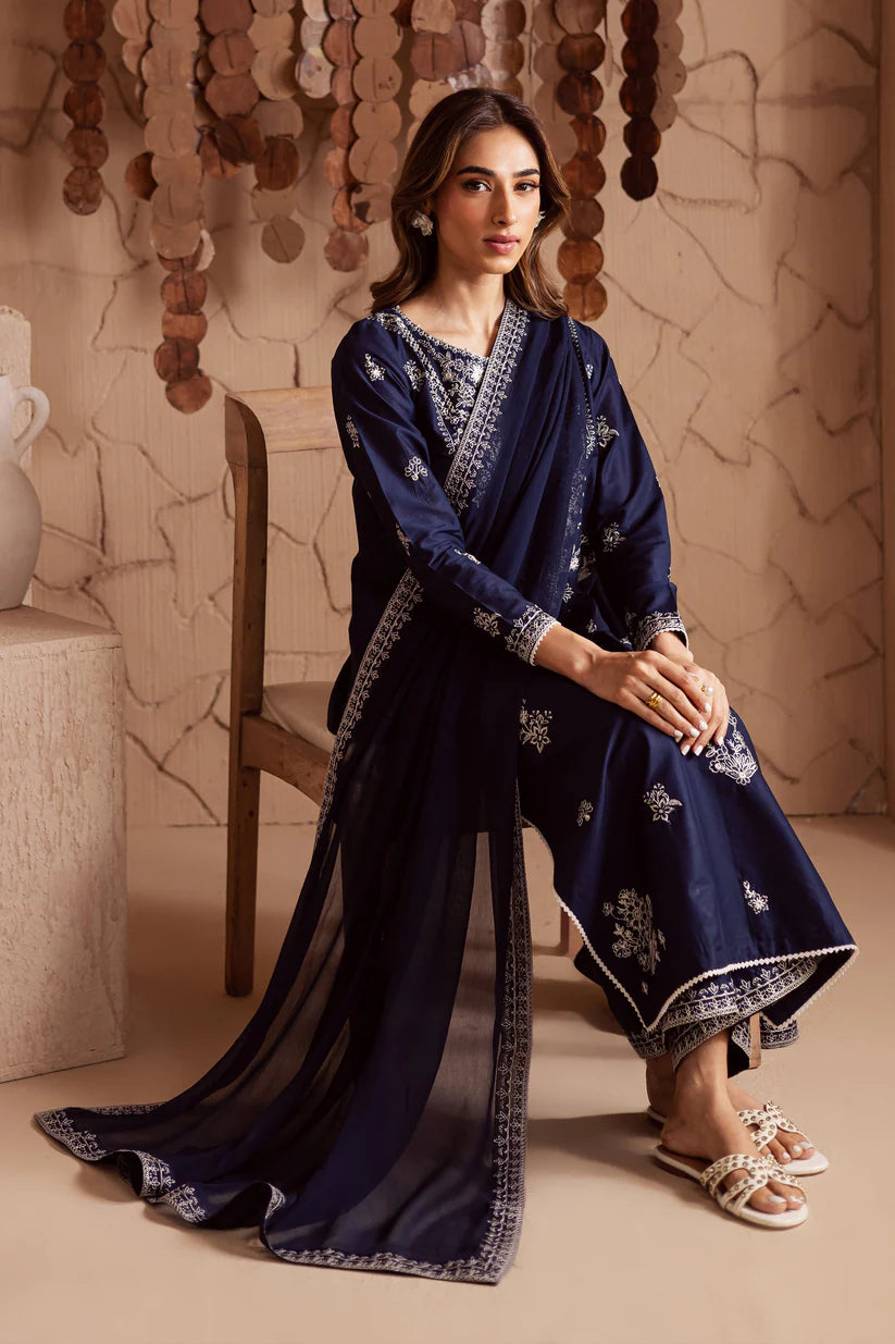 BATIK-3PC DHANAK EMBROIDERED SHIRT WITH CHIFFON EMBROIDERED DUPATTA AND EMB TROUSER-W.J-1830 (Copy)
