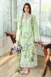 MUSHQ-3PC DHANAK EMBROIDERED SHIRT WOOL PRINTED SHAWL AND TROUSER-W.J-5083