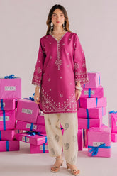 BATIK-2PIECE DHANAK EMBROIDERED SHIRT WITH DHANAK EMB TROUSER-WJ-15067