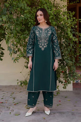 BATIK-2PC LAWN SEQUIN EMBROIDERED SHIRT WITH TROUSER-W.J-65
