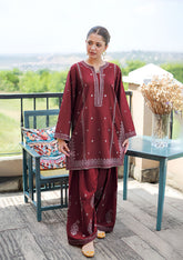 URGE-2PC LAWN EMBROIDERED SHIRT WITH LAWN TROUSER-W.J-269
