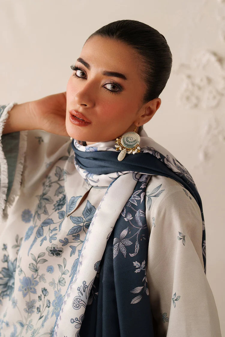 BAROQUE-3PC VISCOSE PRINTED SHIRT WITH VISCOSE PRINTED DUPATTA AND TROUSER-W.J-2054