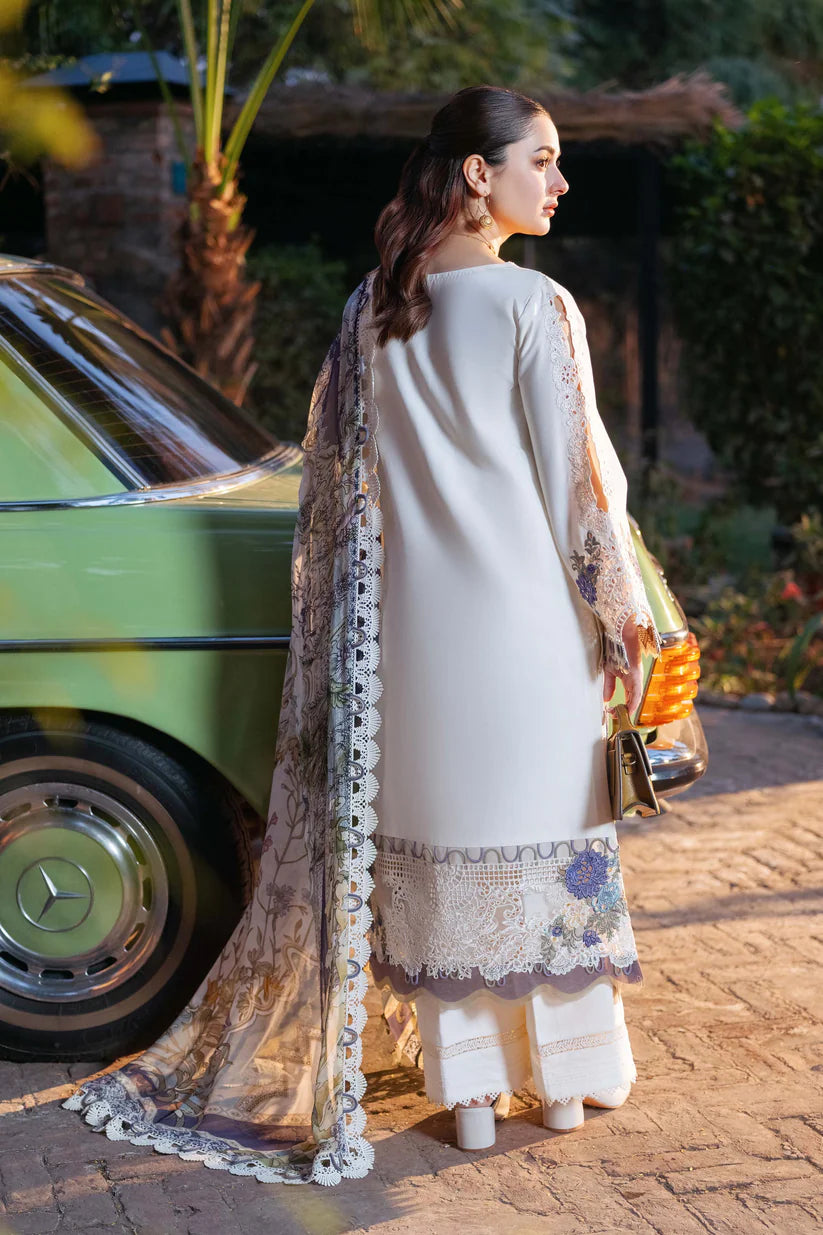 JADE - 3PC LAWN EMBROIDERED SHIRT WITH CHIFFON PRINTED DUPATTA AND TROUSER -W.J-1780