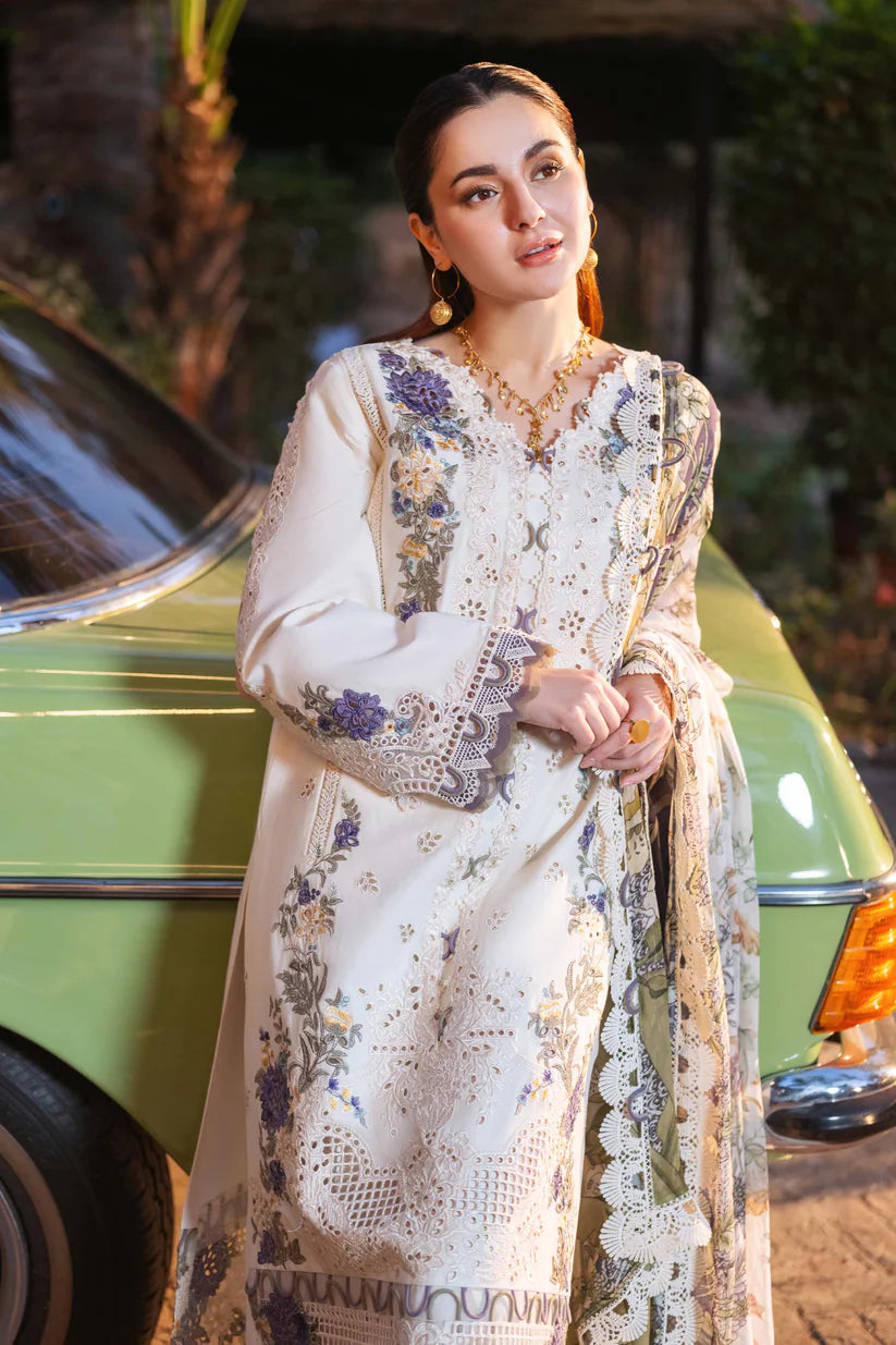 JADE - 3PC LAWN EMBROIDERED SHIRT WITH CHIFFON PRINTED DUPATTA AND TROUSER -W.J-1780