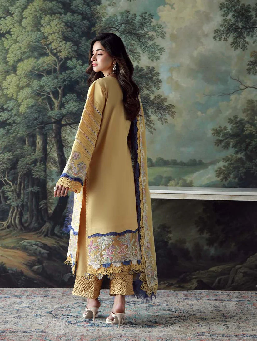 JADE - 3PC LAWN HEAVY EMBROIDERED SHIRT WITH CHIFFON EMBROIERED DUPATTA AND TROUSER -W.J-1782