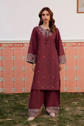 BATIK-2PC LAWN EMBROIDERED SHIRT WITH LAWN TROUSER-W.J-136