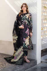 BAROQUE-3PC KHADDAR PRINTED EMB SHIRT WITH KHADDAR PRINTED EMB DUPATTA AND PRINTED TROUSER-W.J-1972