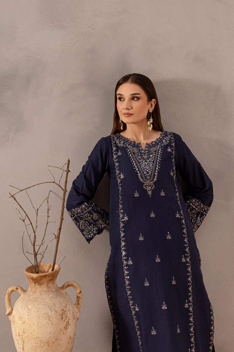 BATIK-2PC SEQUIN LAWN EMBROIDERED SHIRT WITH SEQUIN LAWN EMBROIDERED TROUSER-W.J-1650