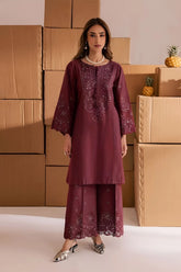 BATIK-2PC LAWN EMBROIDERED SHIRT WITH LAWN TROUSER-W.J-182