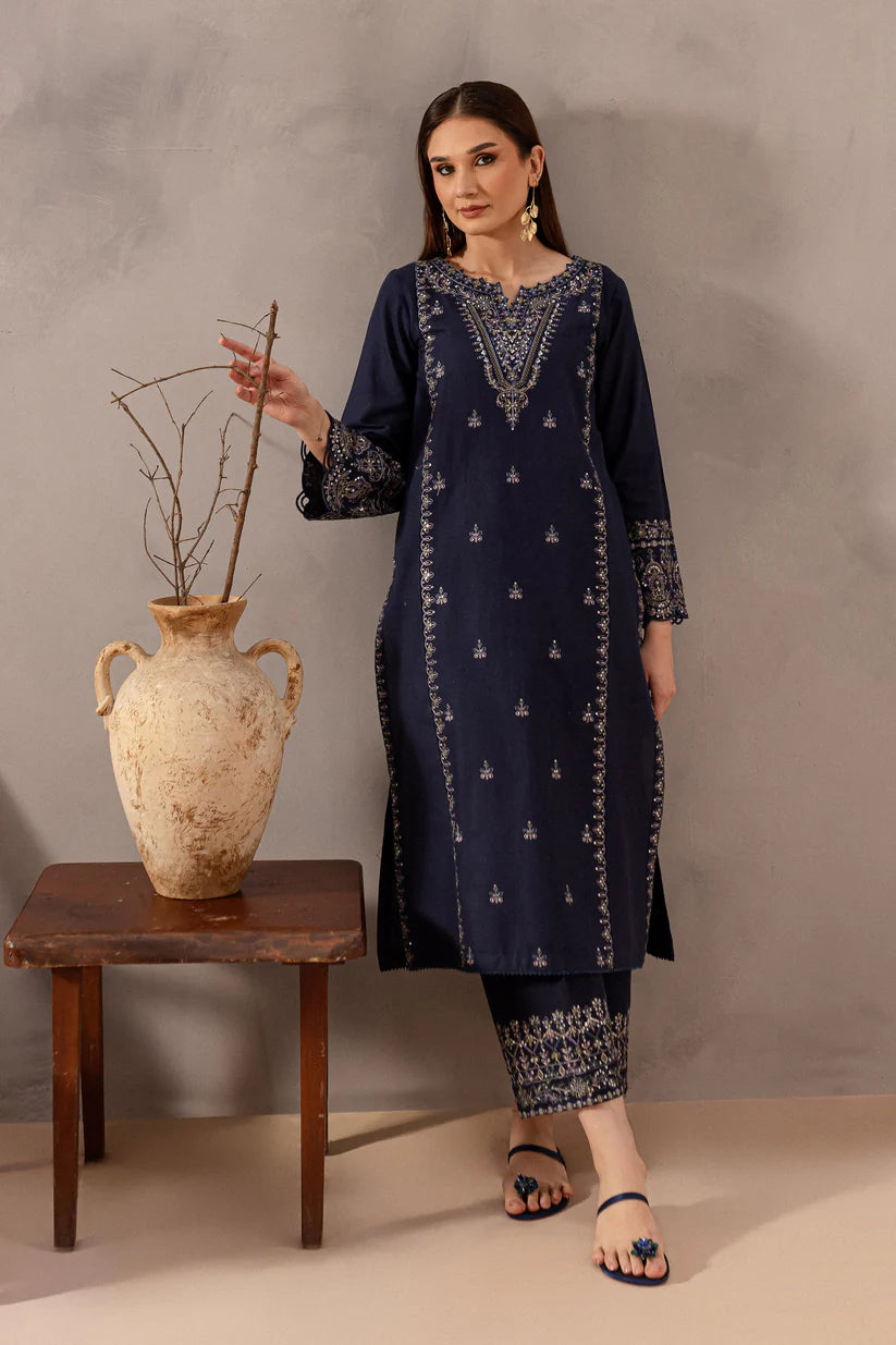 BATIK-2PC SEQUIN LAWN EMBROIDERED SHIRT WITH SEQUIN LAWN EMBROIDERED TROUSER-W.J-1650