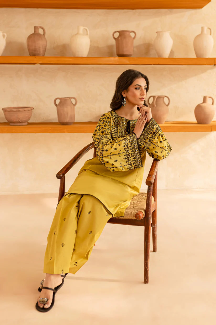 BATIK-2PC SEQUIN LAWN EMBROIDERED SHIRT WITH SEQUIN LAWN EMBROIDERED TROUSER-W.J-1638