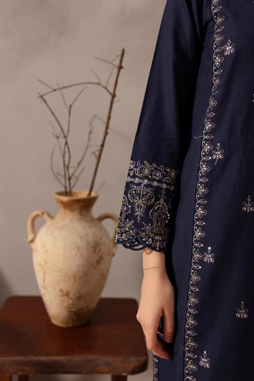 BATIK-2PC SEQUIN LAWN EMBROIDERED SHIRT WITH SEQUIN LAWN EMBROIDERED TROUSER-W.J-1650