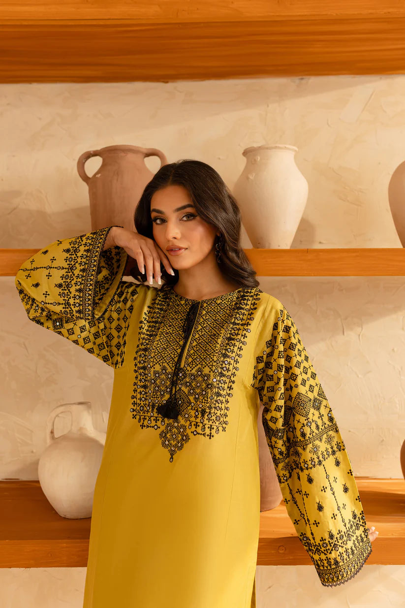BATIK-2PC SEQUIN LAWN EMBROIDERED SHIRT WITH SEQUIN LAWN EMBROIDERED TROUSER-W.J-1638
