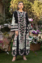 ELAF-3PC LAWN HEAVY EMBROIDERED SHIRT WITH CHIFFON PRINTED DUPATTA AND TROUSER-W.J-4723