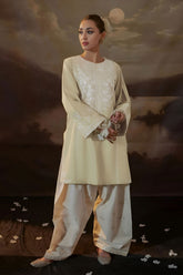 URGE-2PC LAWN EMBROIDERED SHIRT WITH LAWN EMBROIDERED TROUSER-W.J-1066