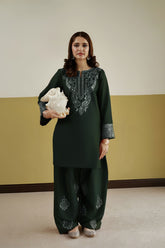 GARNET-2PC LAWN EMBROIDERED SHIRT WITH LAWN TROUSER-W.J-253