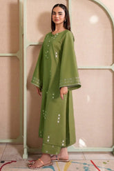 IZEL-2PC LAWN EMBROIDERED SHIRT WITH LAWN TROUSER-W.J-29