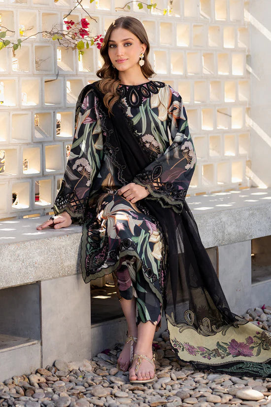 BAROQUE-3PC KHADDAR PRINTED EMB SHIRT WITH KHADDAR PRINTED EMB DUPATTA AND PRINTED TROUSER-W.J-1972