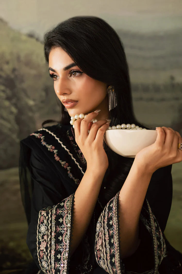 BATIK-3PC DHANAK EMBROIDERED SHIRT WITH CHIFFON EMBROIDERED DUPATTA AND TROUSER-W.J-1997