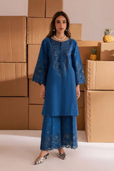BATIK-2PC LAWN EMBROIDERED SHIRT WITH LAWN TROUSER-W.J-186