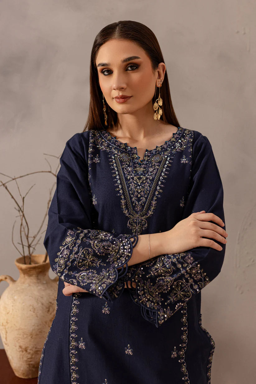 BATIK-2PC SEQUIN LAWN EMBROIDERED SHIRT WITH SEQUIN LAWN EMBROIDERED TROUSER-W.J-1650