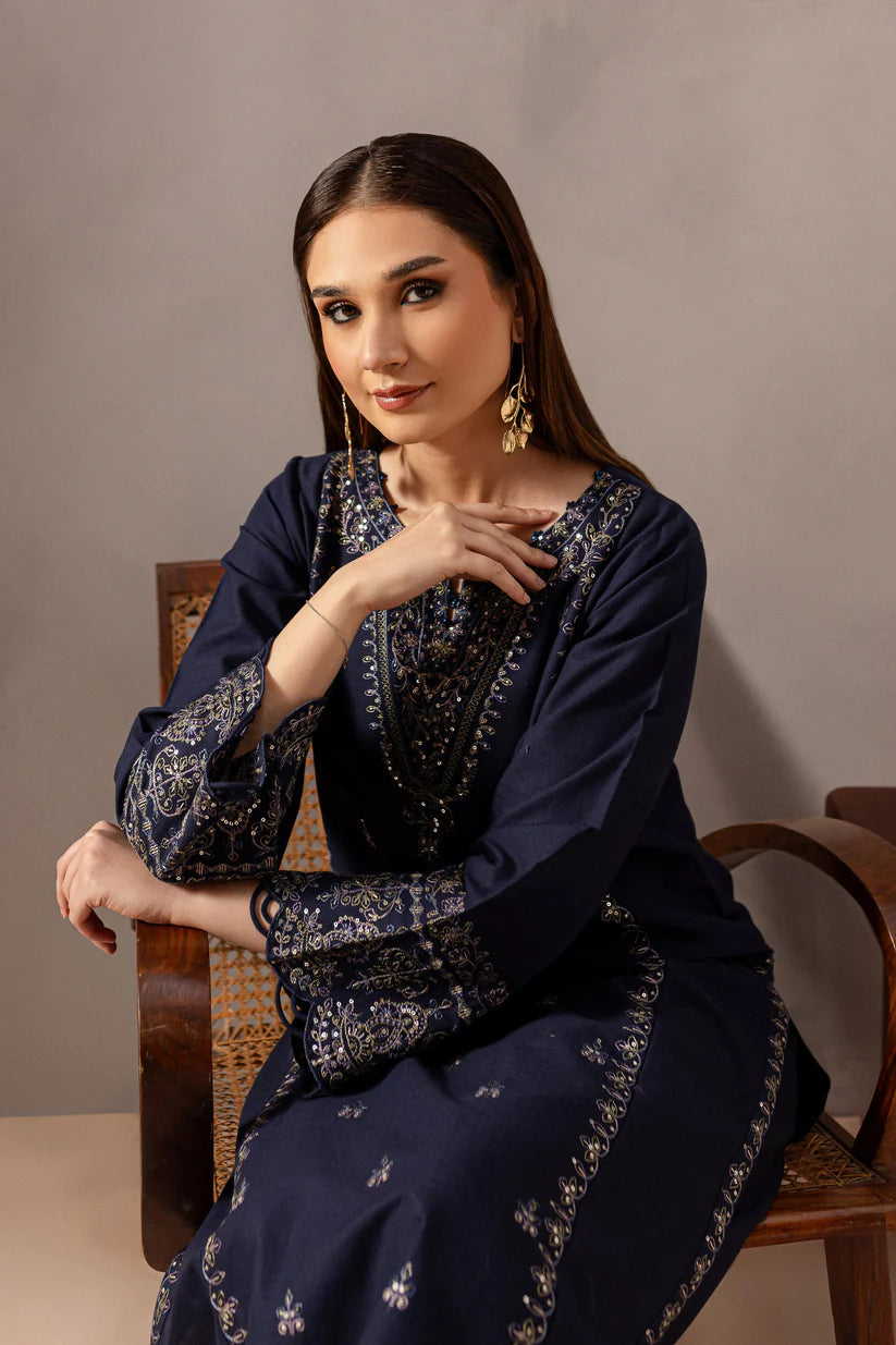 BATIK-2PC SEQUIN LAWN EMBROIDERED SHIRT WITH SEQUIN LAWN EMBROIDERED TROUSER-W.J-1650