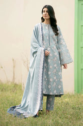 BAROUQE-3PC KARANDI PRINTED SHIRT WITH KARANDI PRINTED DUPATTA AND TROUSER-W.J-2013