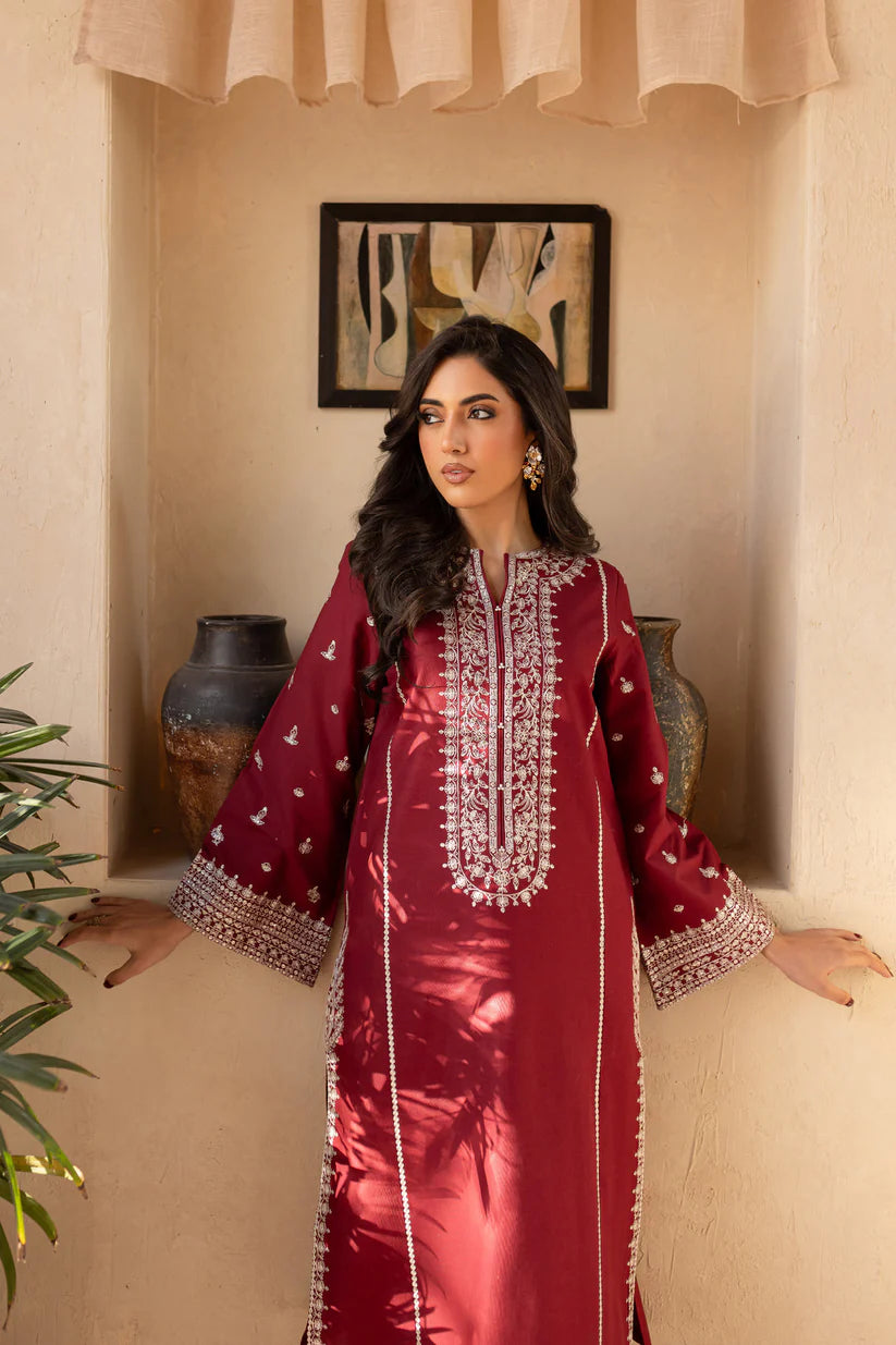 BATIK-2PC SEQUIN LAWN EMBROIDERED SHIRT WITH SEQUIN LAWN EMBROIDERED TROUSER-W.J-1735