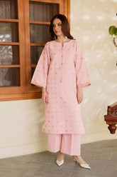BATIK-2PC LAWN EMBROIDERED SHIRT WITH LAWN TROUSER-W.J-195