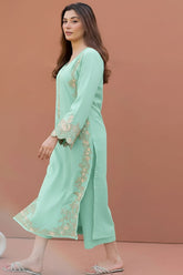 LAJWANTI-2PC LAWN EMBROIDERED SHIRT WITH LAWN TROUSER-W.J-20